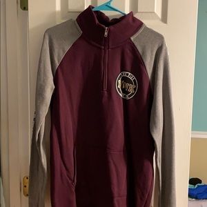 Pink Quarter-zip Sweatshirt